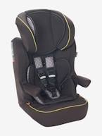 Cadeira-auto VERTBAUDET Kidsit+ grupo 1/2/3 Cinza estrelas+Verde triângulos 