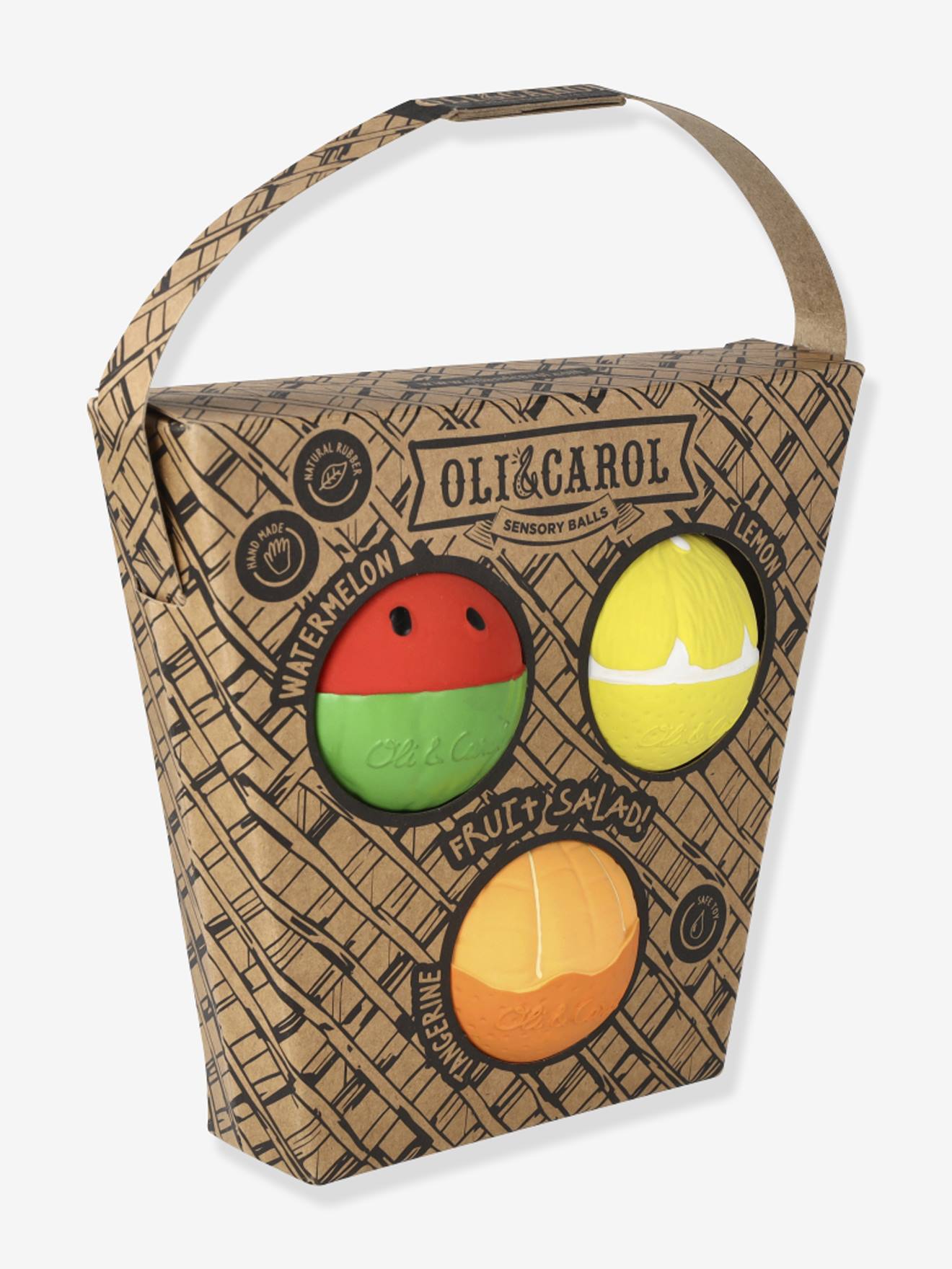 Bolas sensoriais salada de frutas Oli & Carol  multicolor