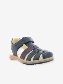 Calçado-Sandálias em pele, para menino, Platino da Kickers®