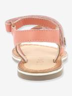 Sandálias em pele, para menina, Didonc da KICKERS® Branco claro liso+Castanho claro liso+Rosa claro metalizado 