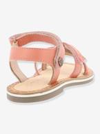 Sandálias em pele, para menina, Didonc da KICKERS® Branco claro liso+Castanho claro liso+Rosa claro metalizado 