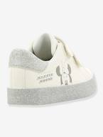 Sapatilhas com barras autoaderentes da Minnie®, com purpurinas, para menina BRANCO CLARO LISO COM MOTIVO 