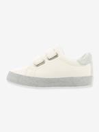 Sapatilhas com barras autoaderentes da Minnie®, com purpurinas, para menina BRANCO CLARO LISO COM MOTIVO 