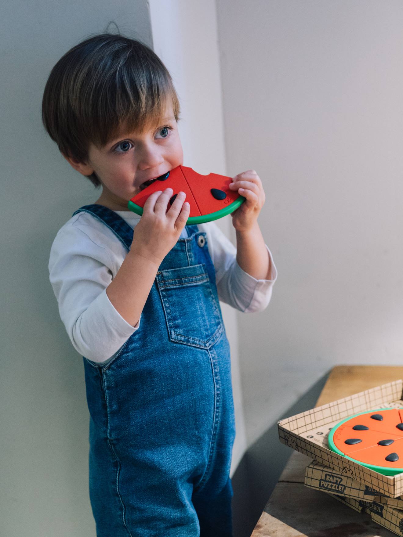 Pizza puzzle melancia Oli & Carol multicolor