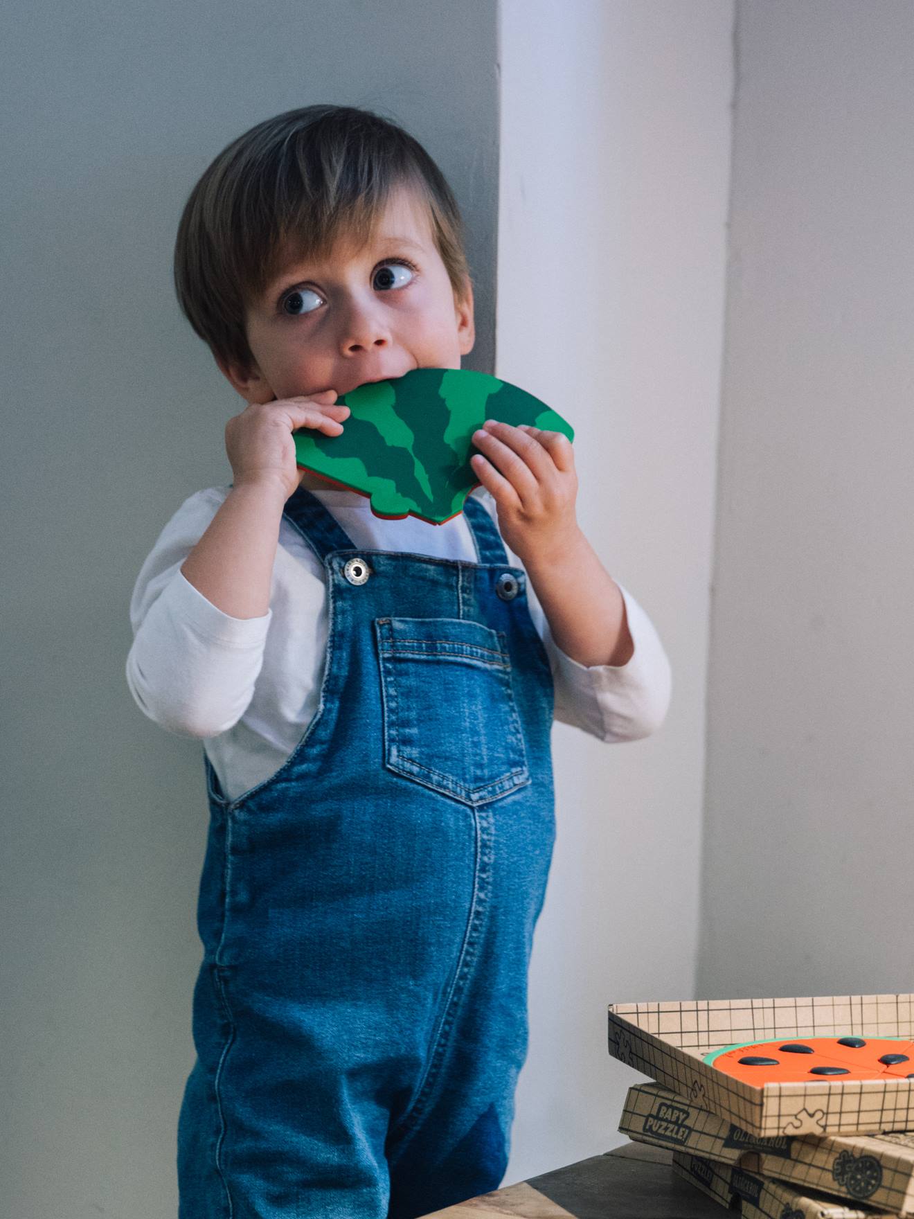 Pizza puzzle melancia Oli & Carol multicolor