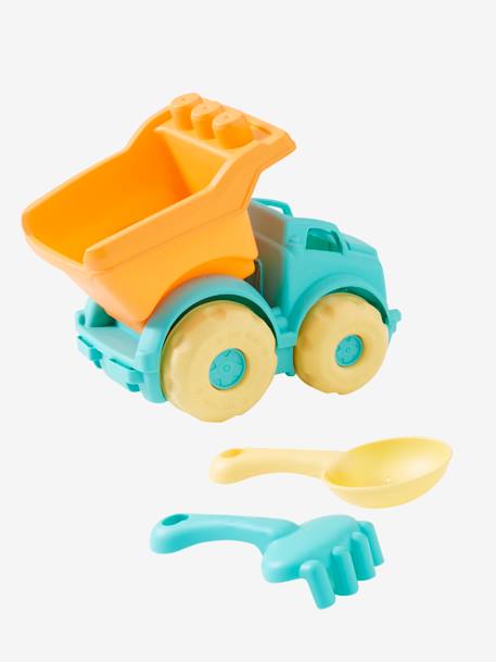 Camião de praia com acessórios AZUL MEDIO LISO COM MOTIVO 