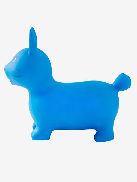 Coelho saltitante AZUL CLARO LISO COM MOTIVO 