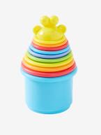 Balde de praia com caixa com formas AMARELO MEDIO LISO COM MOTIVO 