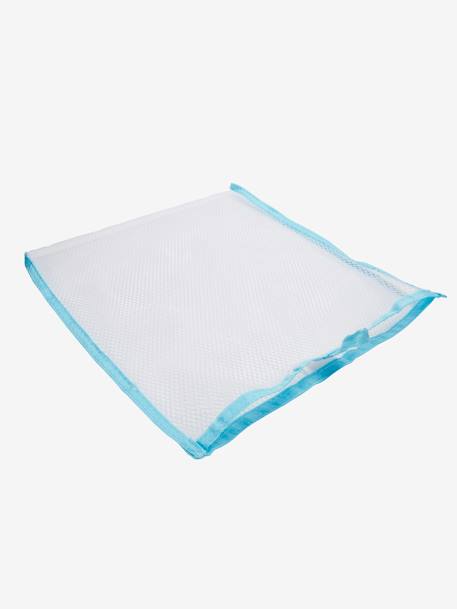 Autocolantes de banho em esponja + rede de banho LARANJA MEDIO LISO COM MOTIVO 