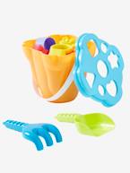 Balde de praia com caixa com formas AMARELO MEDIO LISO COM MOTIVO 