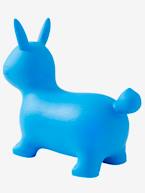 Coelho saltitante AZUL CLARO LISO COM MOTIVO 