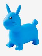 Coelho saltitante AZUL CLARO LISO COM MOTIVO 
