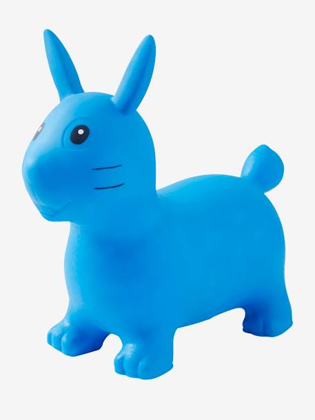 Coelho saltitante AZUL CLARO LISO COM MOTIVO 