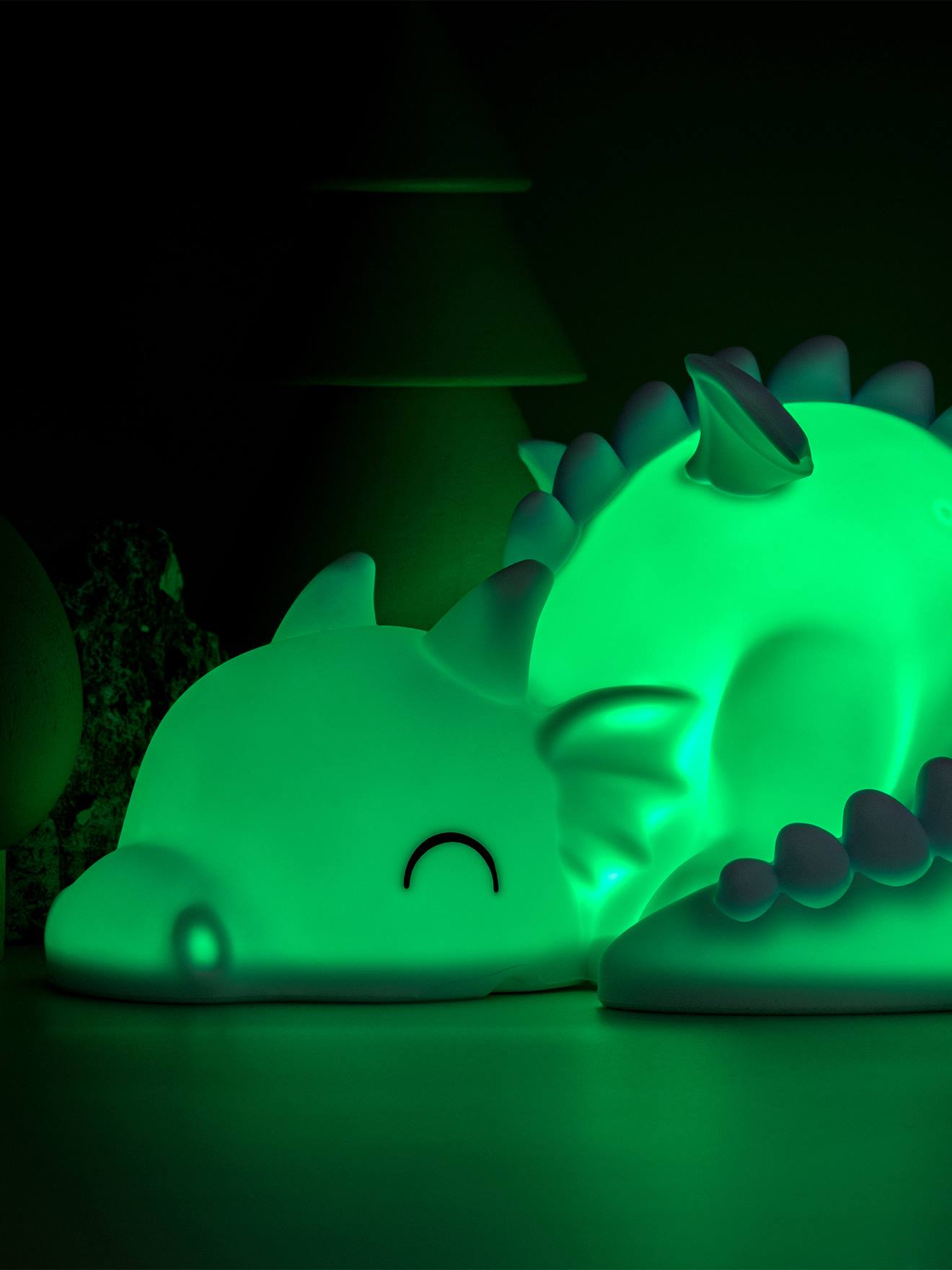Luz de presença suave recarregável, Breezy o dragão - DHINK KONTIKI azul