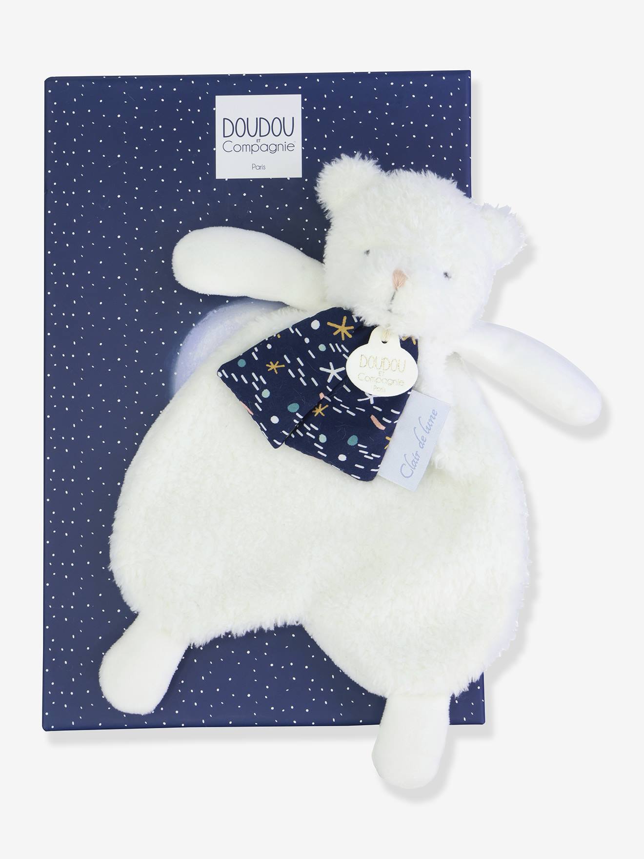 CLAIR DE LUNE - Urso Peluche 26 cm - DOUDOU & COMPAGNIE branco