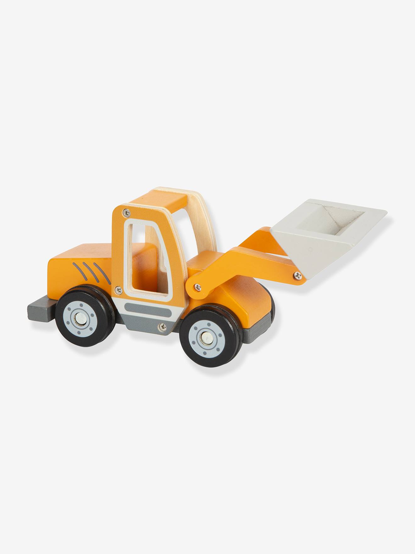 Essenciais SMALL FOOT Brinquedo De Madeira Camião De Bombeiros.  laranja