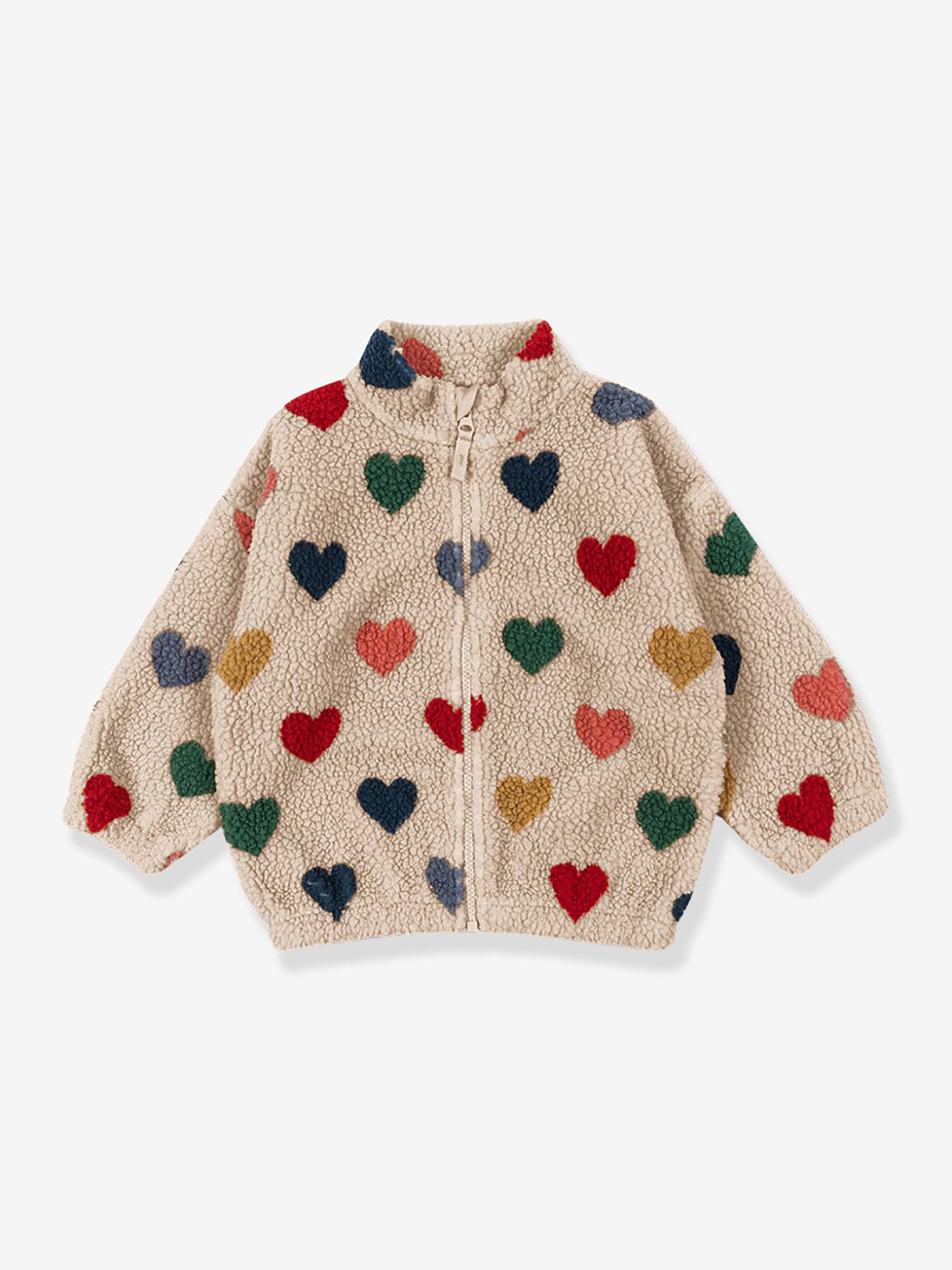 Casaco teddy Jody com fecho em polar para criança  multicolor