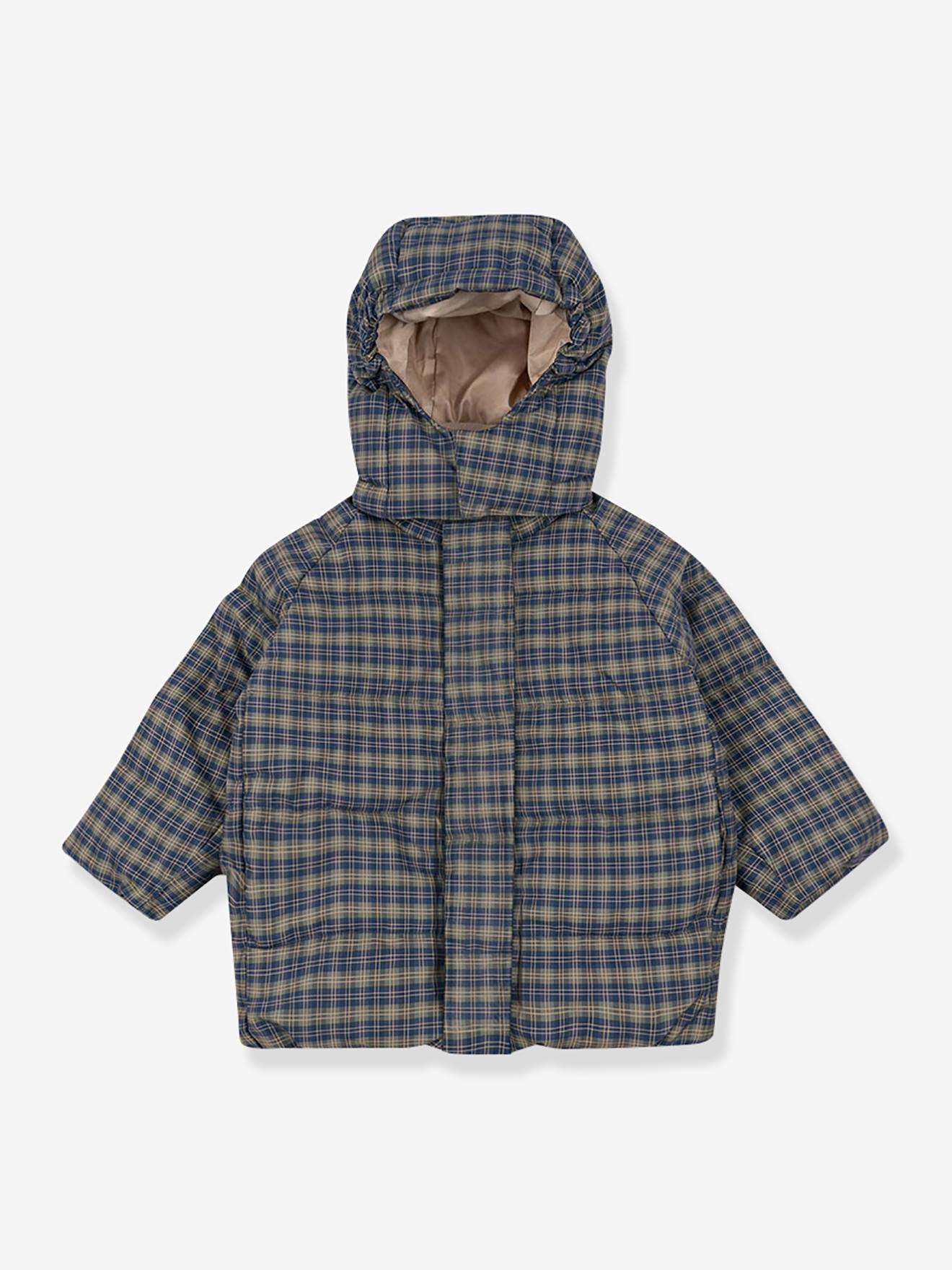 Blusão acolchoado para menino, impermeável e corta-vento  azul