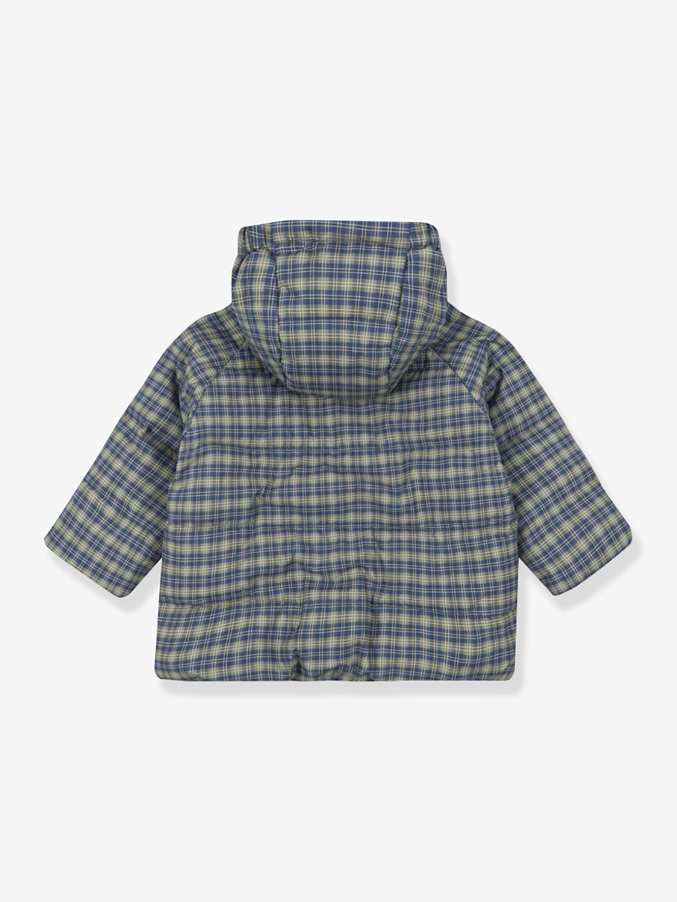 Blusão acolchoado para menino, impermeável e corta-vento  azul