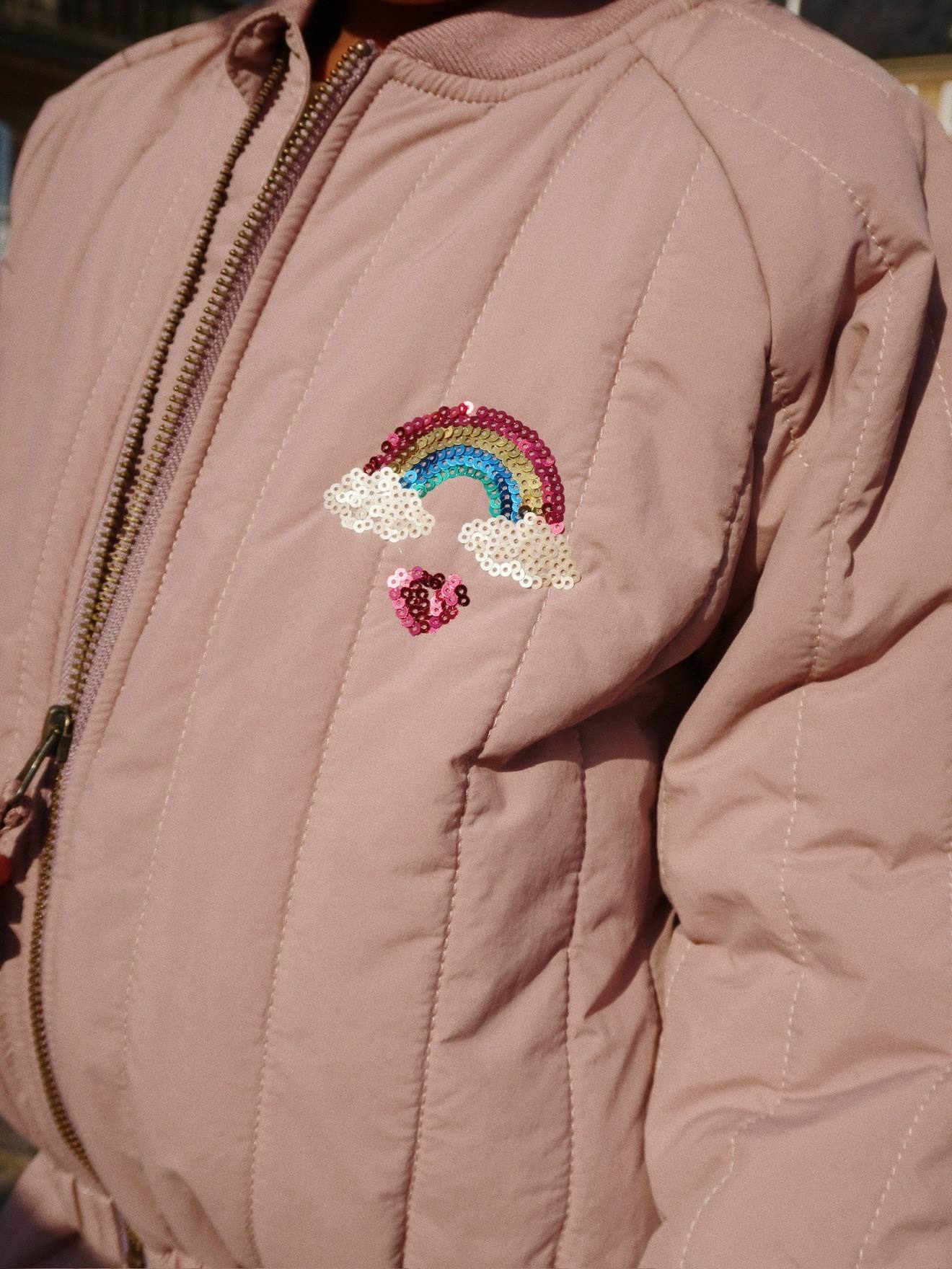 Blusão acolchoado com motivos em lantejoulas Juno KONGES SLOJD  lilás