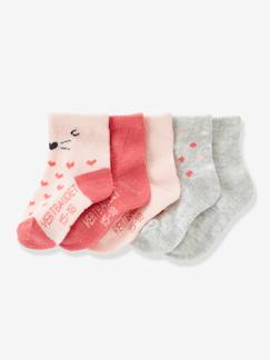 Bebé 0-36 meses-Meias, collants-Lote de 5 pares de meias para bebé