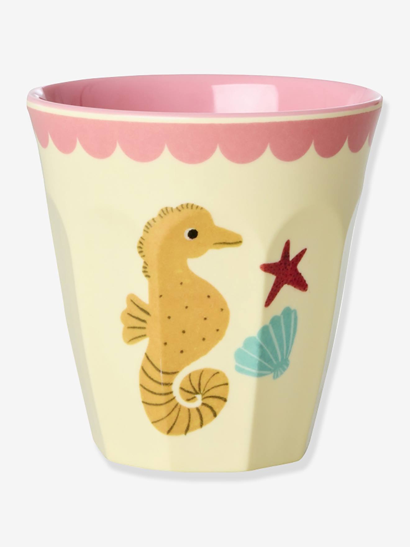 Conjunto de 6 copos pequenos de melamina CORAL OCEAN rice, 160 ml multicolor