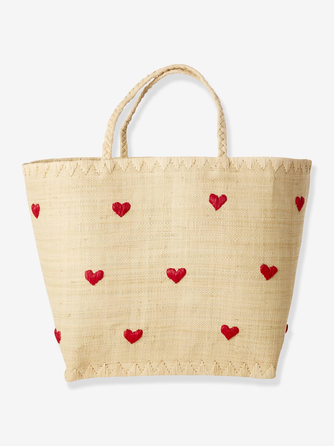 Cesta Grande para Menina DARLING HEARTS rice bege