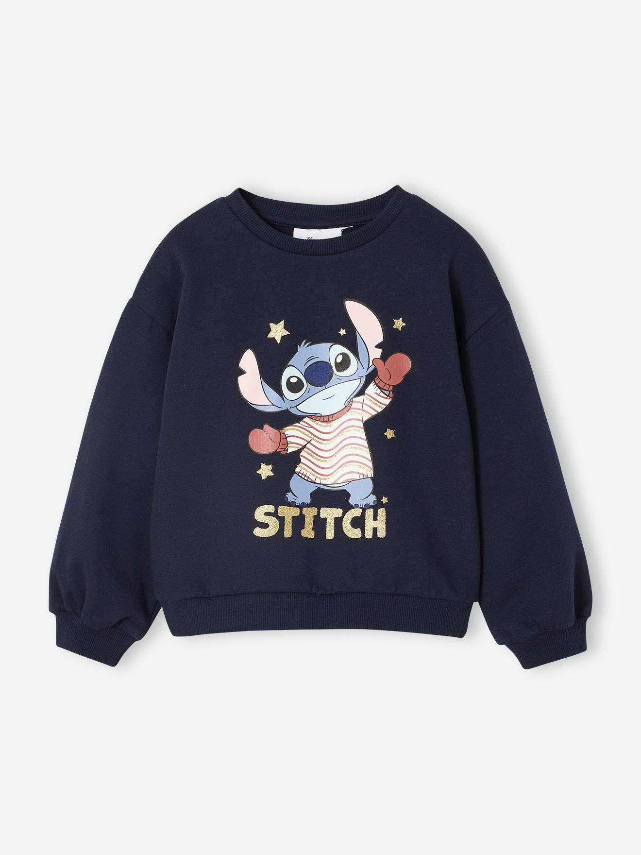 Sweat de Natal Disney LILO & STITCH, para menina  marinho