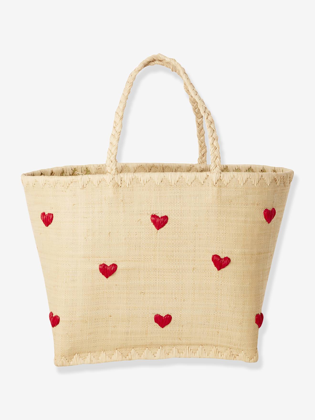 Pequena Cesta para Menina DARLING HEARTS rice bege
