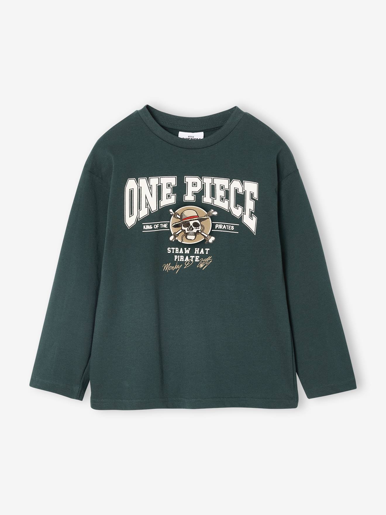 Camisola One Piece, para menino  verde-abeto