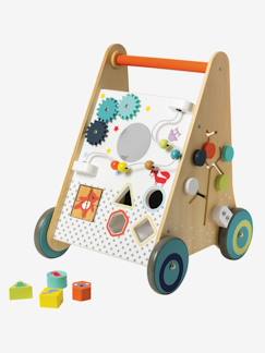 Brinquedos-Andarilhos e baloiços-Carrinho de marcha, com travões, em madeira