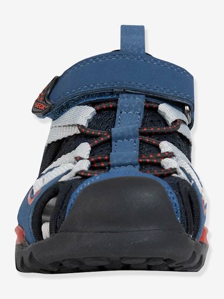Sandálias de menino, Borealis Boy B, GEOX® AZUL ESCURO LISO 