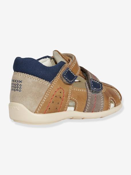 Sandálias para bebé menino, Kaytan Boy B, da GEOX® AZUL ESCURO LISO+CASTANHO CLARO LISO 