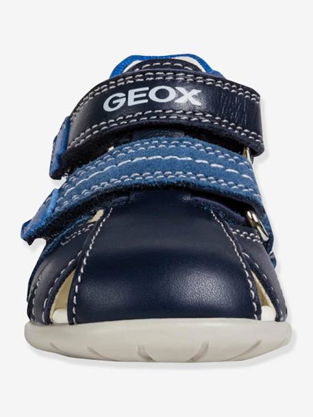 Sandálias para bebé menino, Kaytan Boy B, da GEOX® AZUL ESCURO LISO+CASTANHO CLARO LISO 