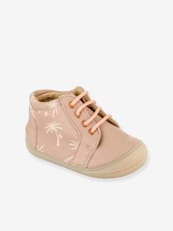 Calçado-Botinhas com atacadores, em pele, para bebé menina, Zowa, Babybotte®