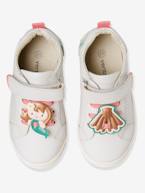 Sapatilhas em pele para menina, coleção autonomia Branco claro liso com motivo+BRANCO MEDIO LISO COM MOTIVO 