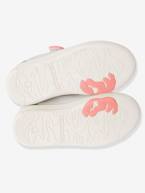 Sapatilhas em pele para menina, coleção autonomia Branco claro liso com motivo+BRANCO MEDIO LISO COM MOTIVO 