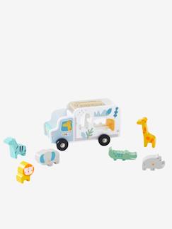 Brinquedos-Jogos de imaginação- Bonecos, planetas, pequenos heróis e animais-Camião de encaixe, Selva