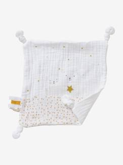 Brinquedos-Doudous e brinquedos em tecido-Boneco doudou quadrado, em tecido, Ursinho