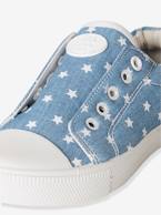 Sapatilhas com elástico, em tecido, para menina AZUL MEDIO ESTAMPADO+PRETO MEDIO LISO+ROSA CLARO ESTAMPADO+ROSA MEDIO LISO COM MOTIVO 