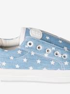 Sapatilhas com elástico, em tecido, para menina AZUL MEDIO ESTAMPADO+PRETO MEDIO LISO+ROSA CLARO ESTAMPADO+ROSA MEDIO LISO COM MOTIVO 