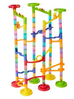 Brinquedos-Jogos de construção-Circuito de berlindes (+100 peças)
