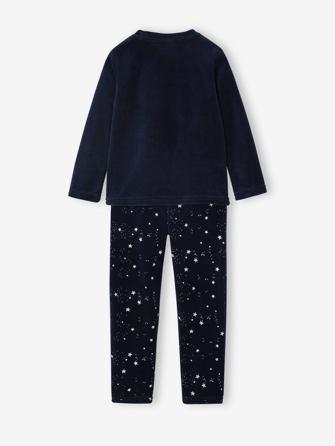 Pijama Disney® Lilo & Stitch em veludo, para menina  marinho