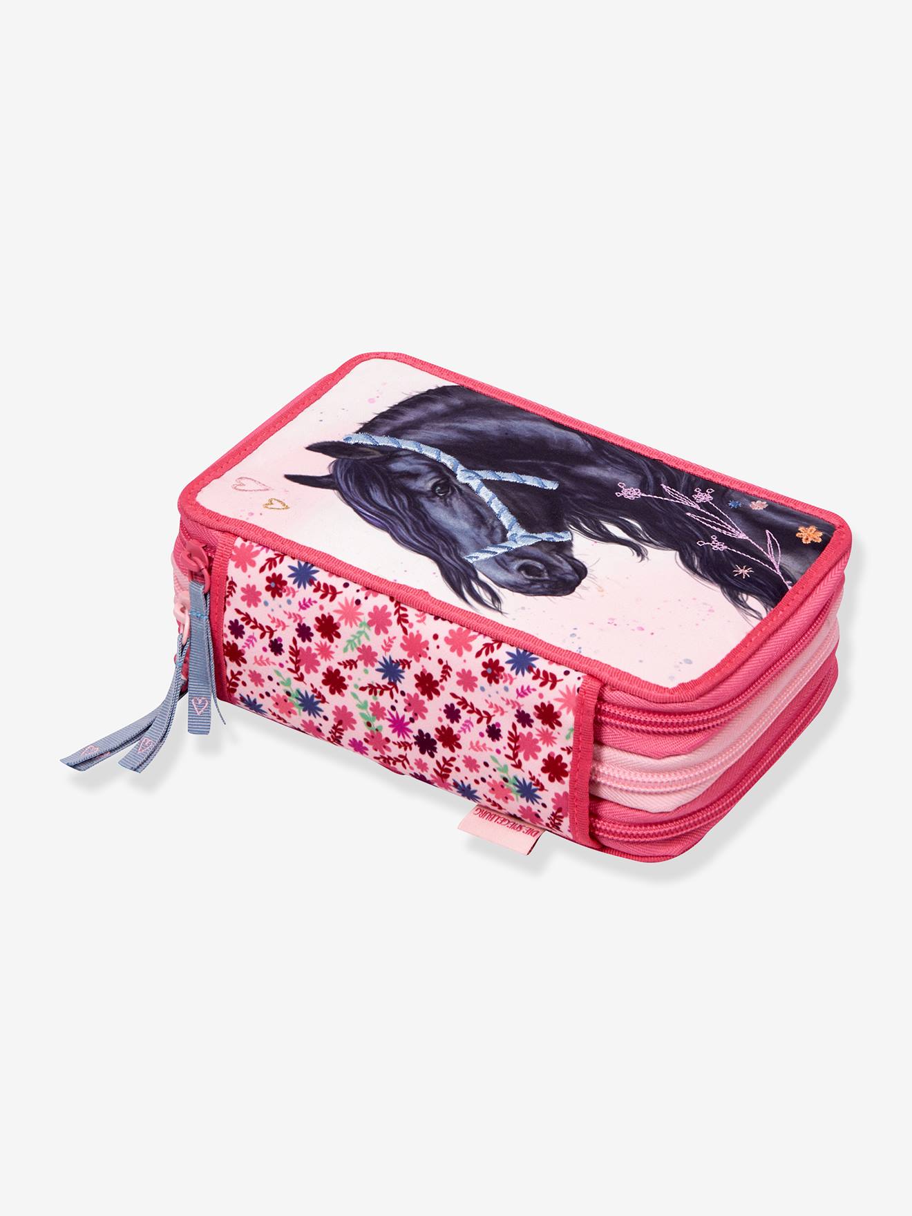 Estojo para menina PFERDEFREUNDE Die Spiegelburg rosa-framboesa