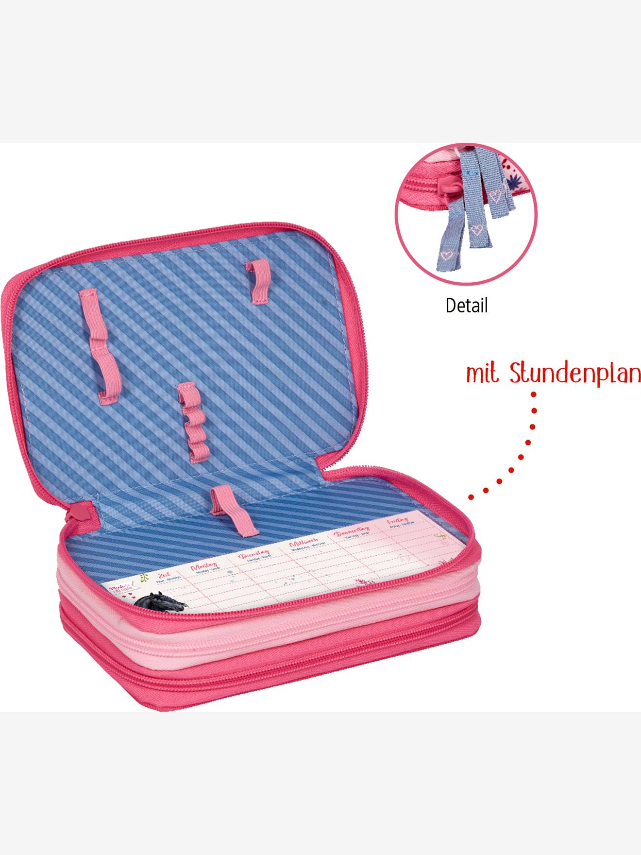 Estojo para menina PFERDEFREUNDE Die Spiegelburg rosa-framboesa