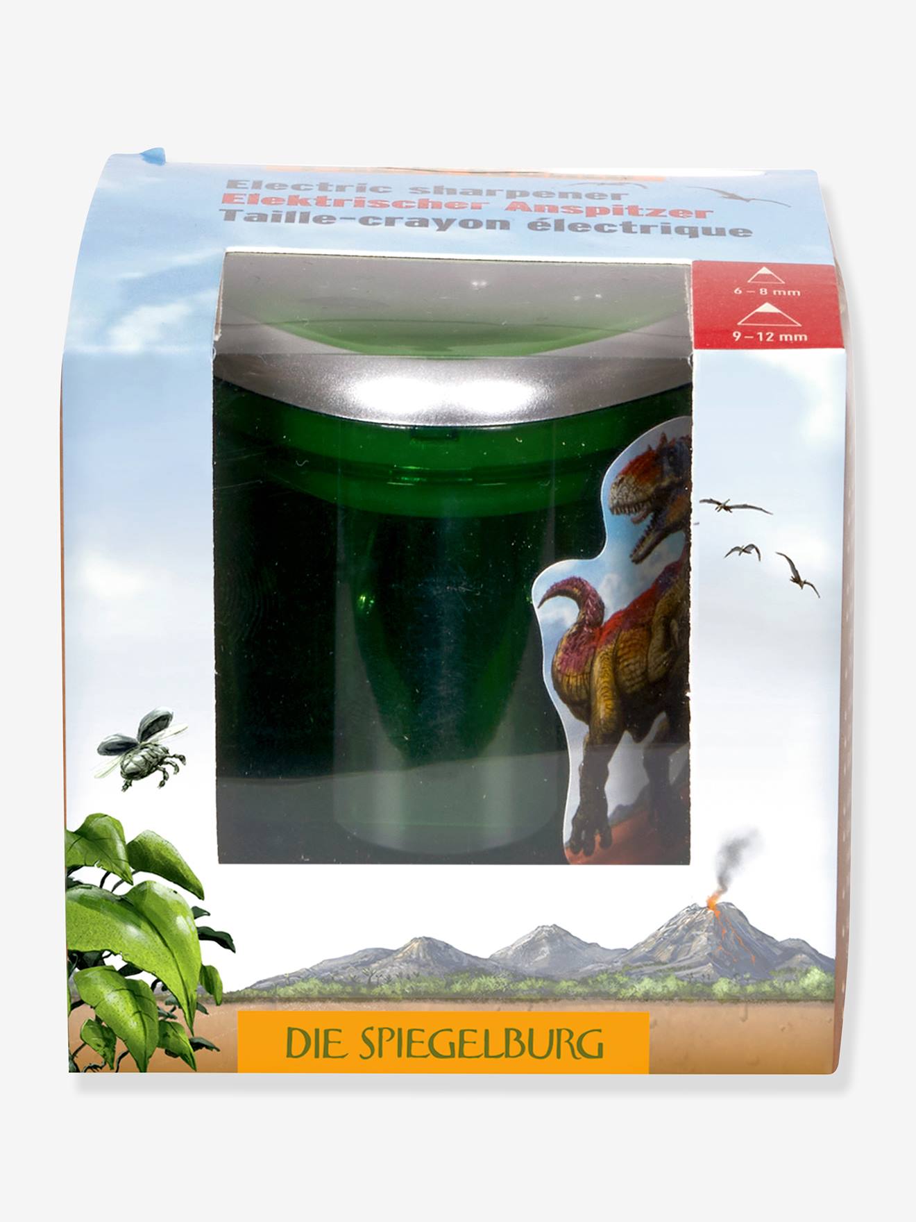 Afia-lápis Elétrico T-REX WORLD Die Spiegelburg verde