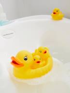 Família de patos para o banho Amarelo medio liso com motivo 
