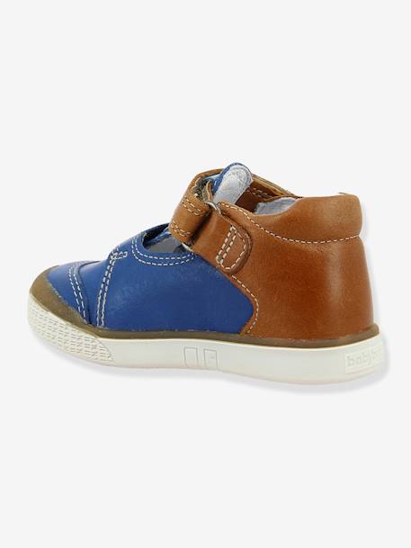 Botinhas em pele Snow da Babybotte®, para bebé menino AMARELO MEDIO LISO+AZUL VIVO LISO 