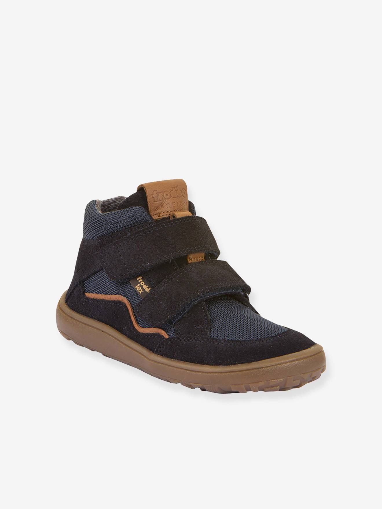 Sapatilhas barefoot com velcro para criança BAREFOOT TEX AUTUMN Froddo azul-noite