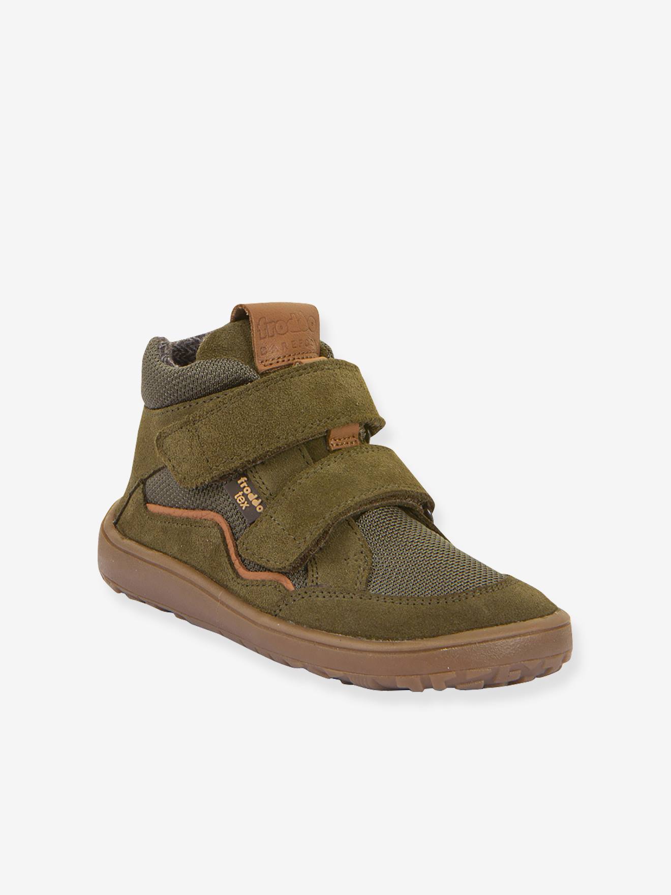 Sapatilhas barefoot com velcro para criança BAREFOOT TEX AUTUMN Froddo azeitona